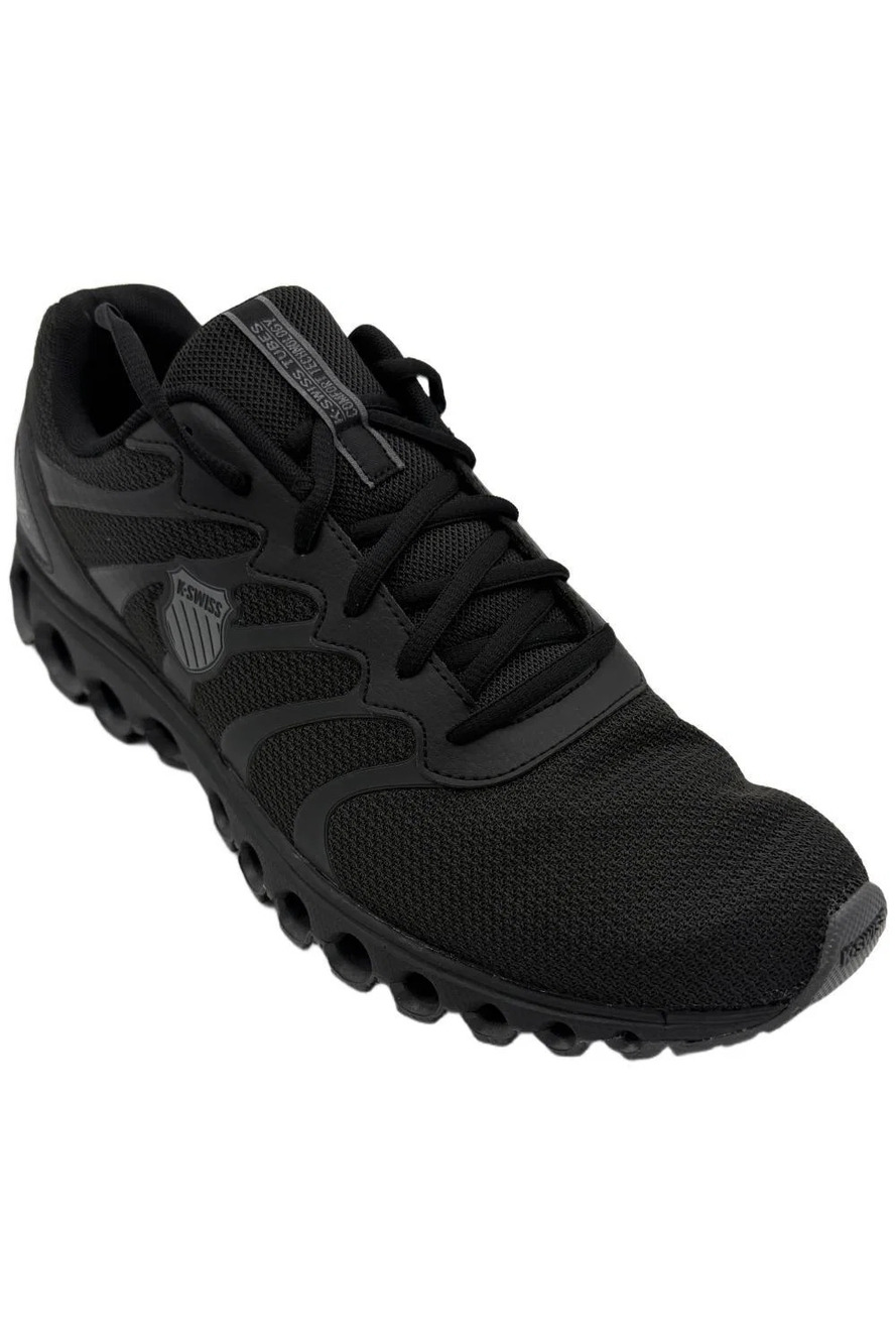 K-Swiss Men's Tubes 200 Lace-Up Athletic Sneakers Black/Black/Black - Medium